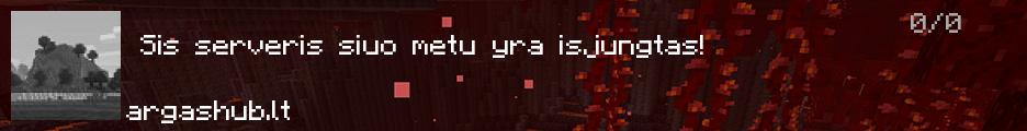 Argas privatus minecraft serveris banner